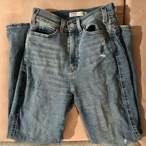 Signature by Levi Strauss Blur Heritage High Rise Straight Jeans Size 26
